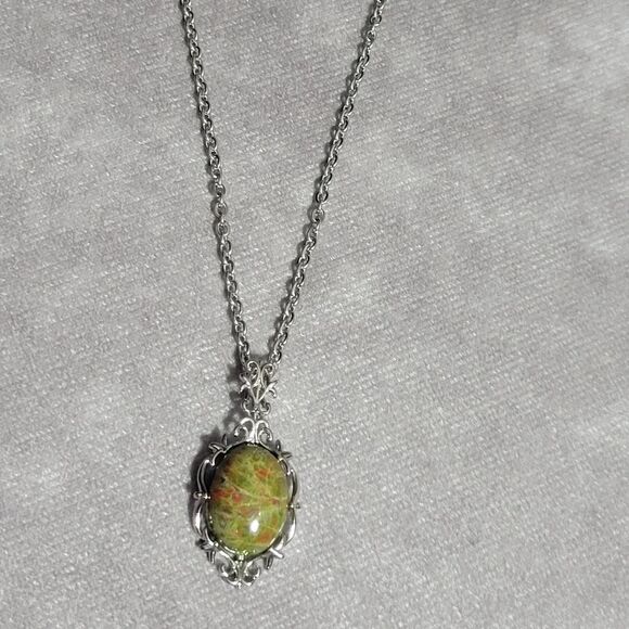 Unakite Pendant Necklace - Picture 2 of 15